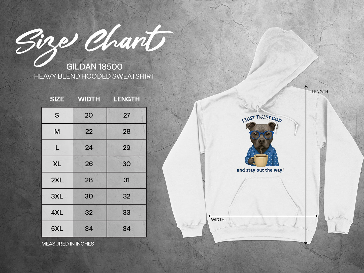 Dog with Glasses and Coffee Attitude Hoodie