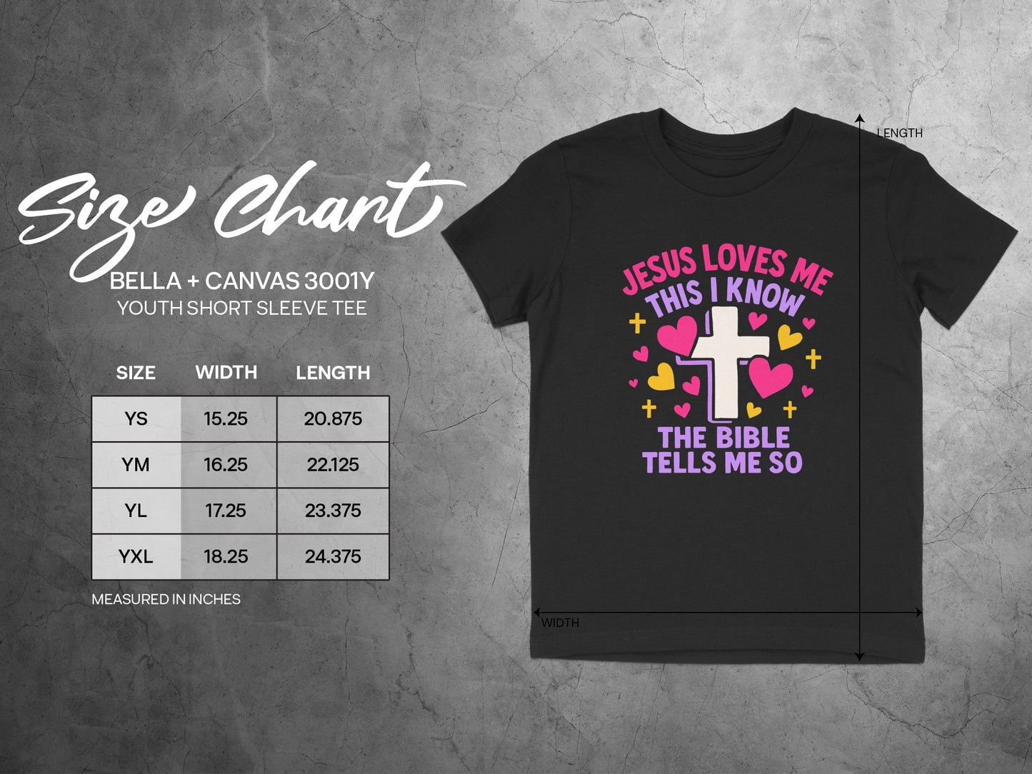 Jesus Loves Me The Bible Tells Me So Youth T-Shirt
