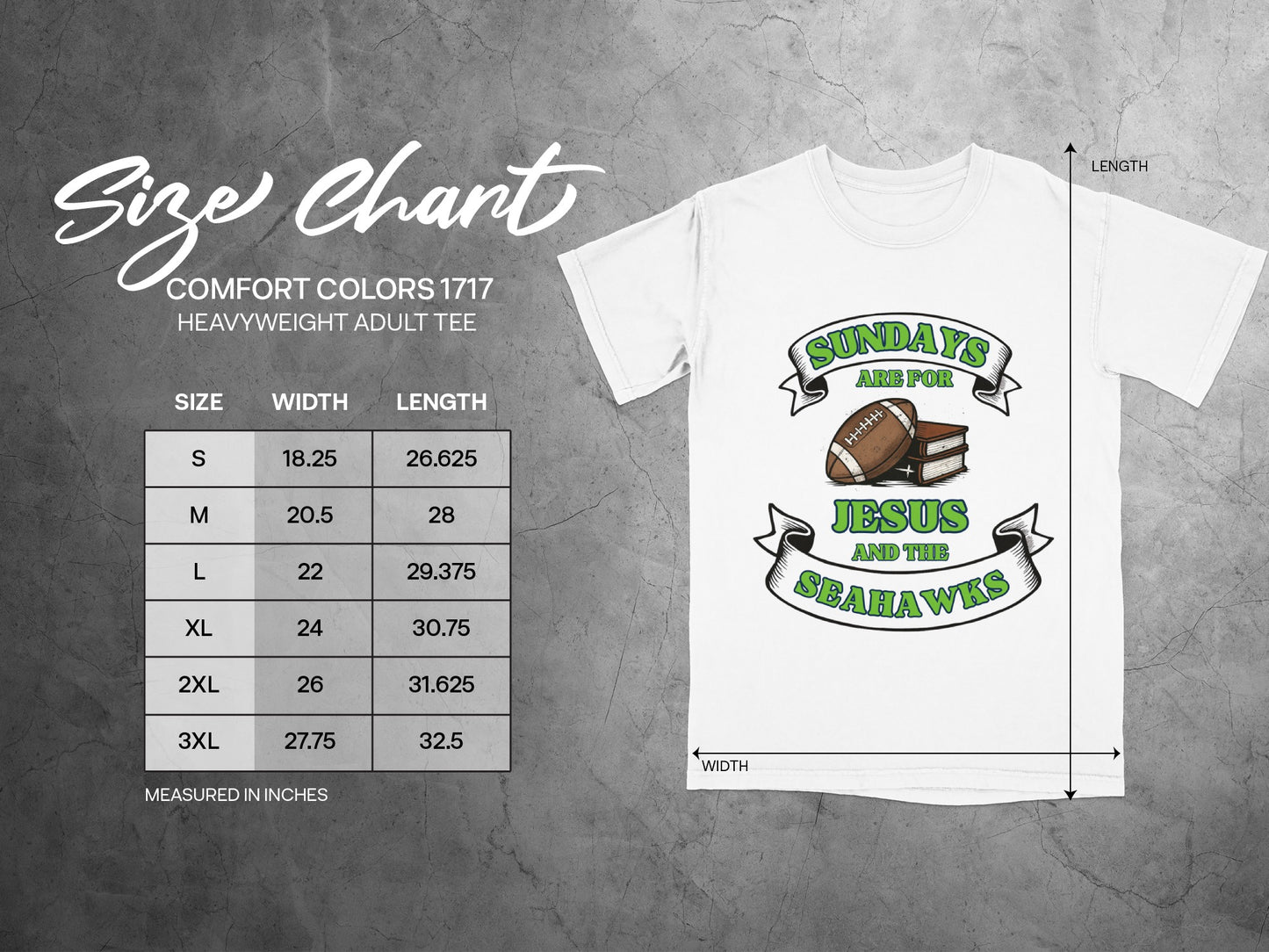 Sundays Are for Jesus and the Seahawks Tee product