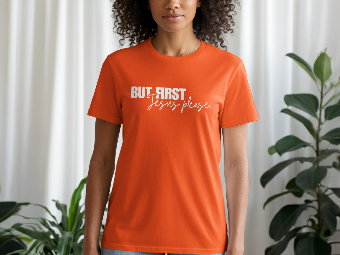 But First Jesus Please Statement T-shirt product