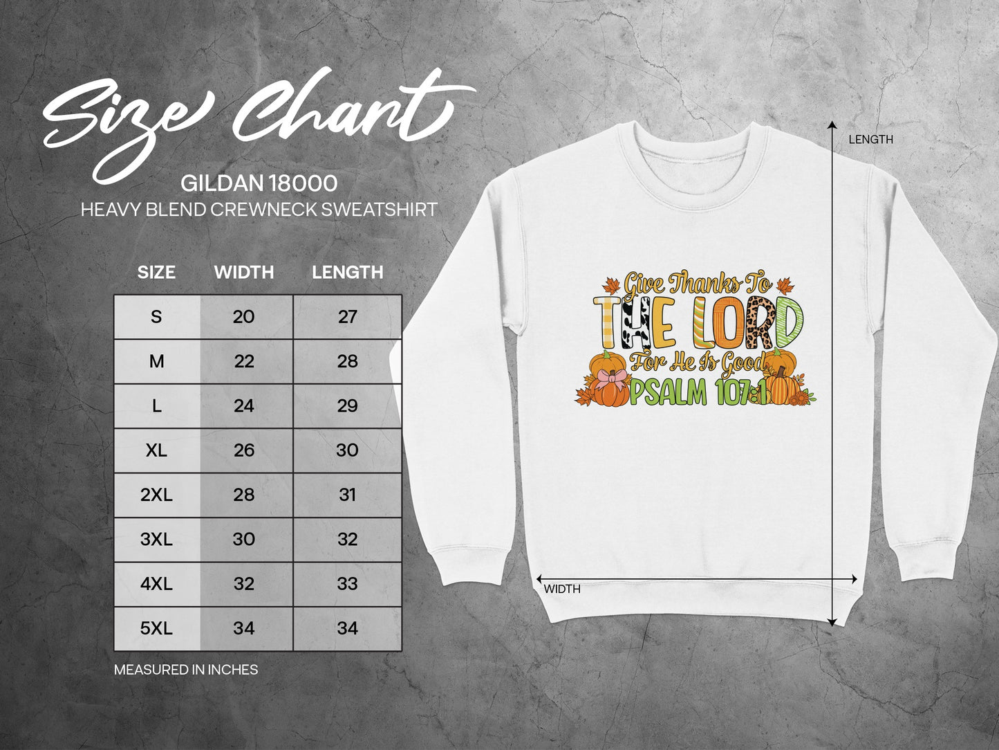 Give Thanks to the Lord Thanksgiving Sweatshirt