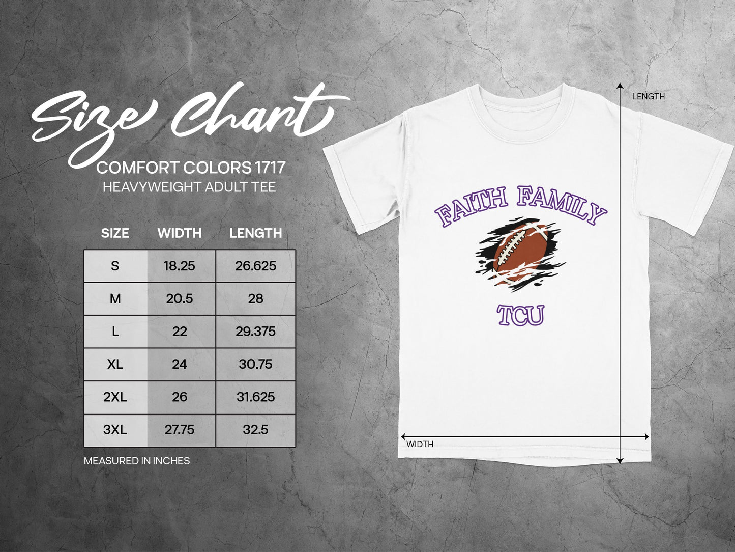 Faith Family TCU design t-shirt for dedicated football fans