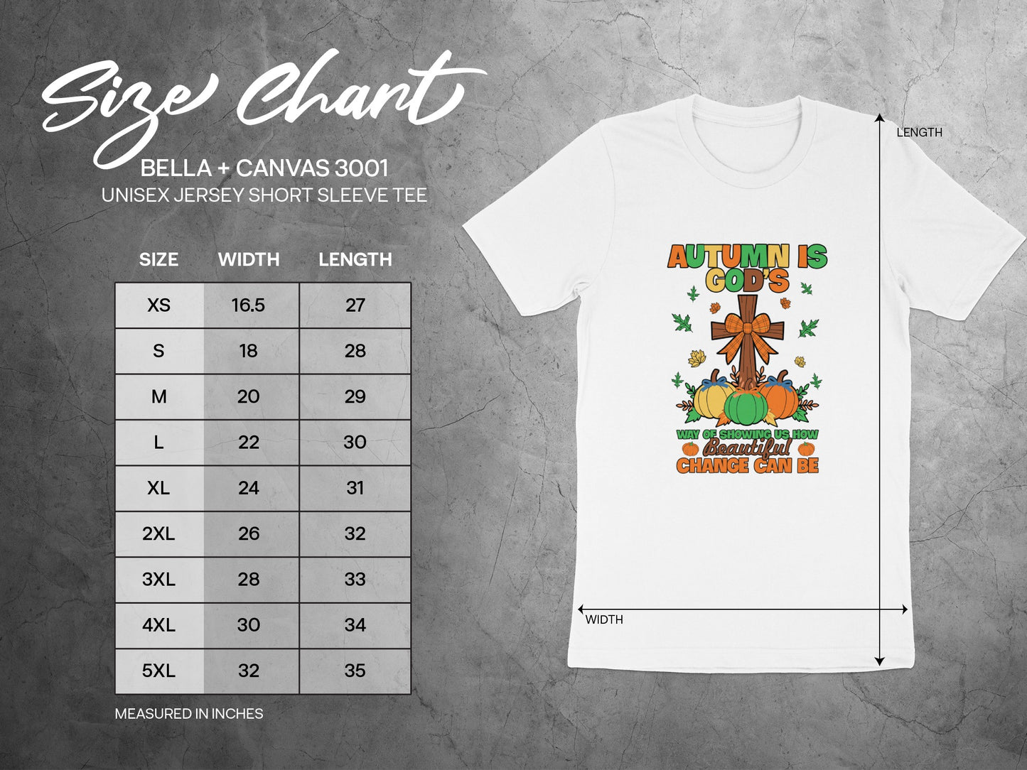 Autumn Is God's Canvas Inspirational T-Shirt