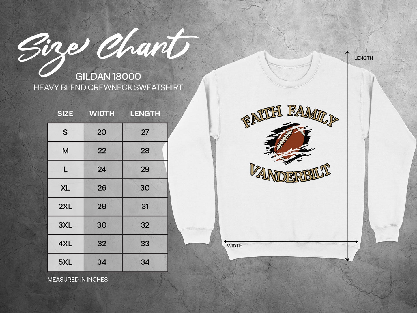 Faith Family Vanderbilt Football Sweatshirt product