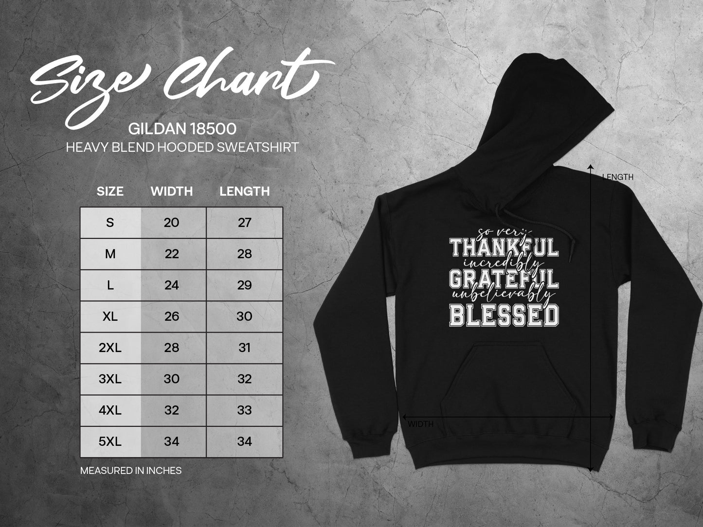 Blessed Thankful Grateful Inspirational Sweatshirt