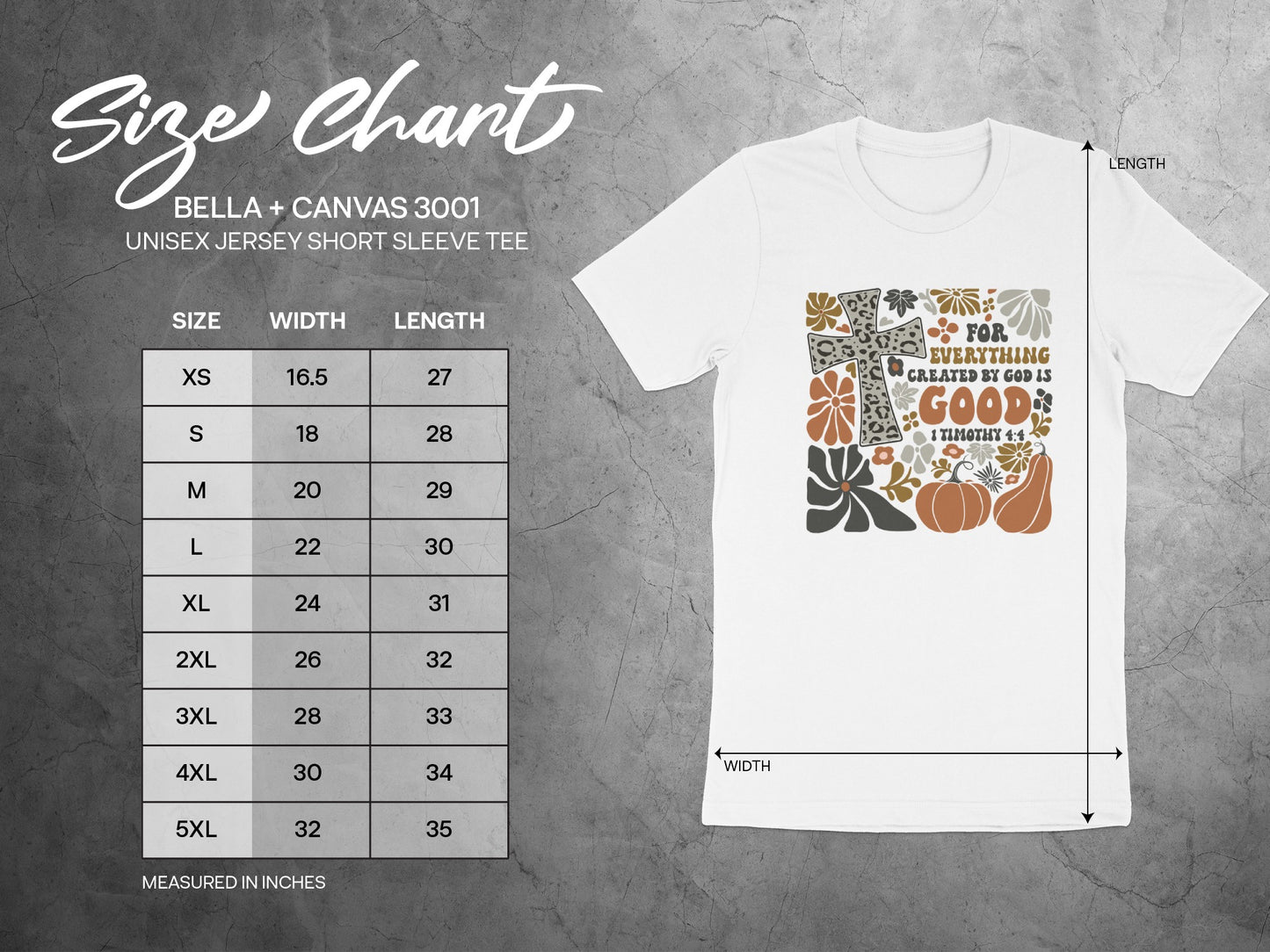 For Everything Created By God Is Good T-shirt