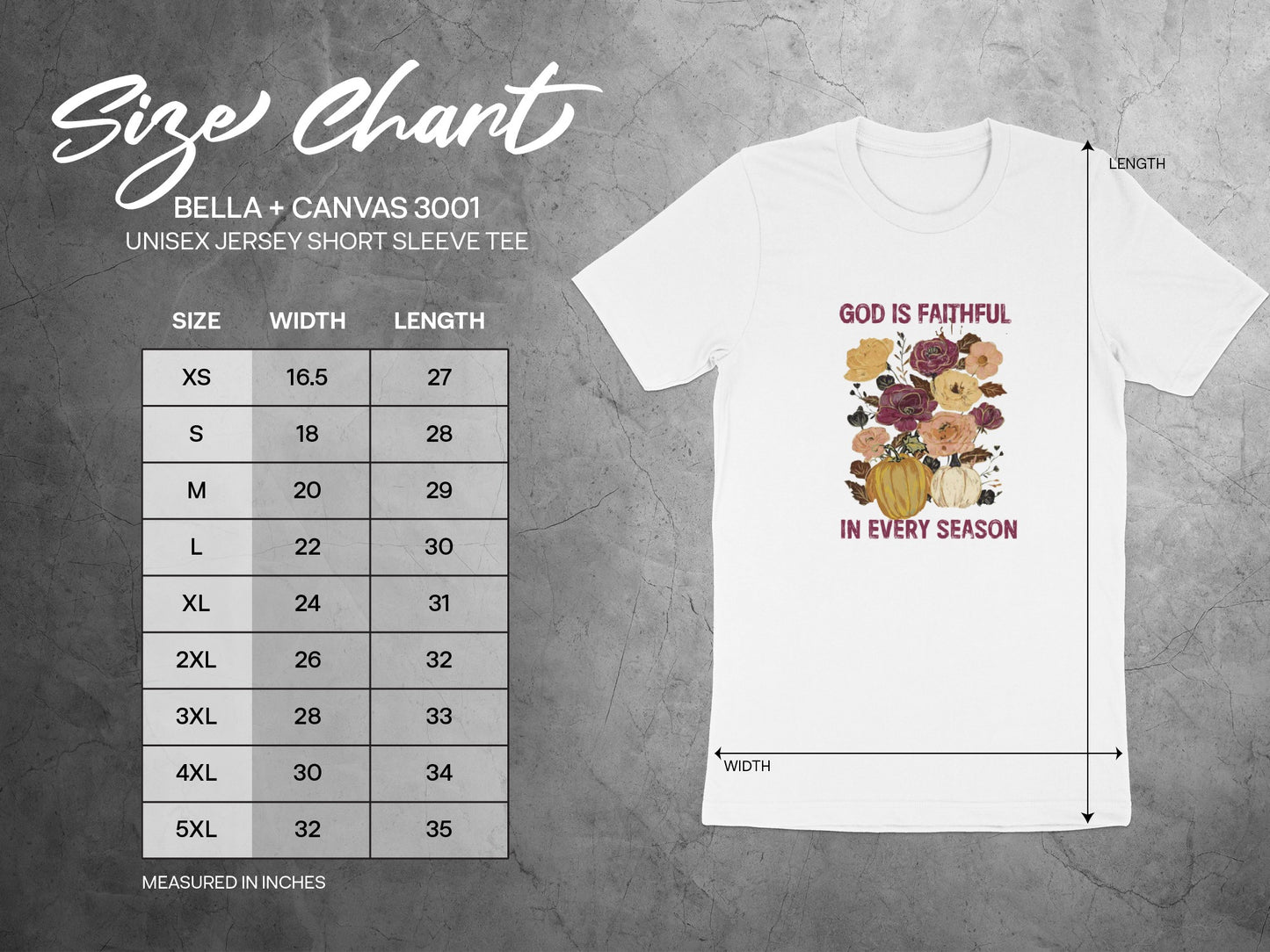 God Is Faithful In Every Season Unisex Jersey Tee