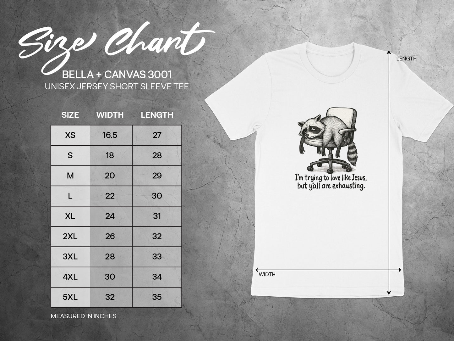 I'm Trying To Be Like Jesus Raccoon Shirt