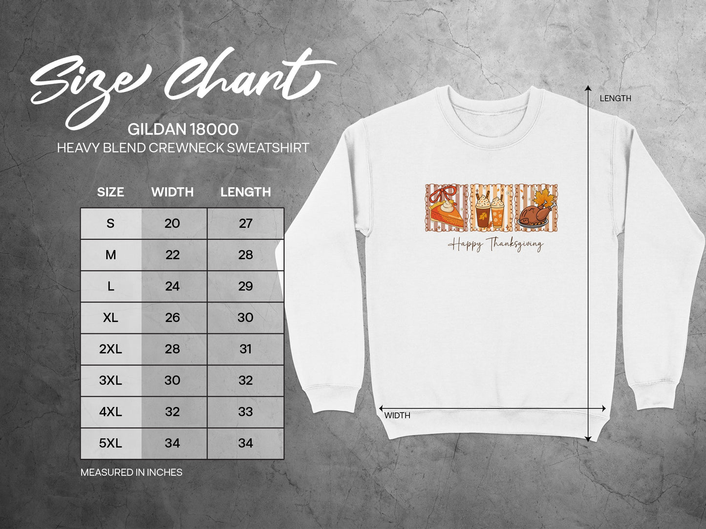 Happy Thanksgiving Sweatshirt with Fall Graphics