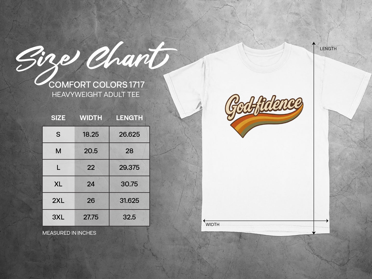 Godfidence Graphic Heavyweight Adult Tee product type