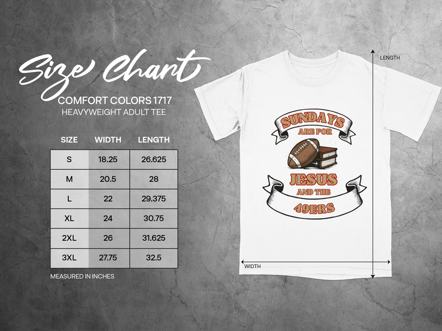 Sundays are for Jesus and the 49ers adult tee product