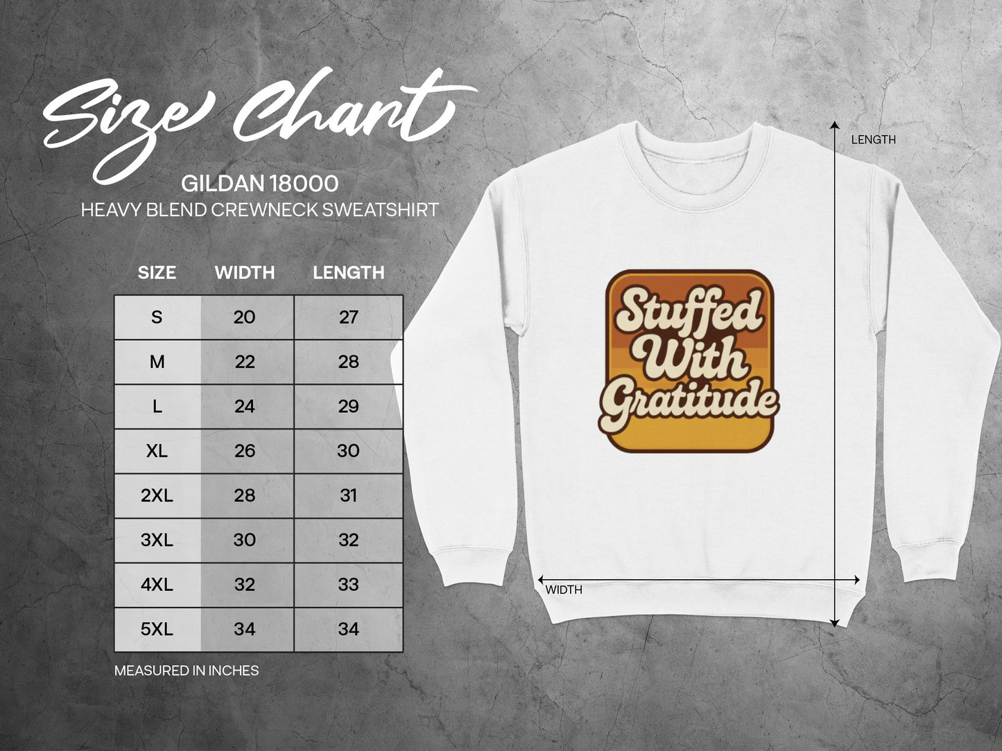 Stuffed With Gratitude Crewneck Sweatshirt