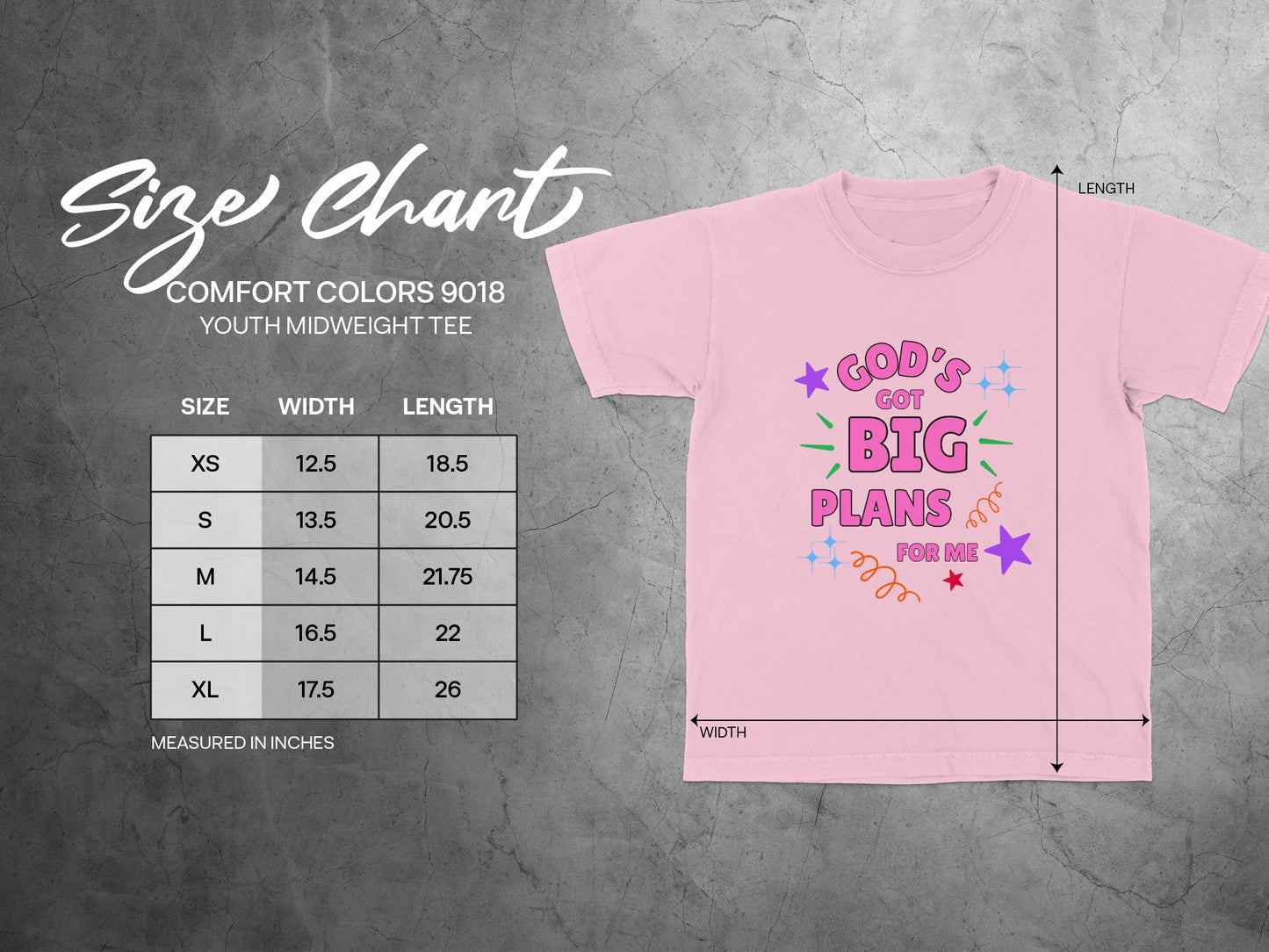 God's Got Big Plans For Me Youth T-Shirt