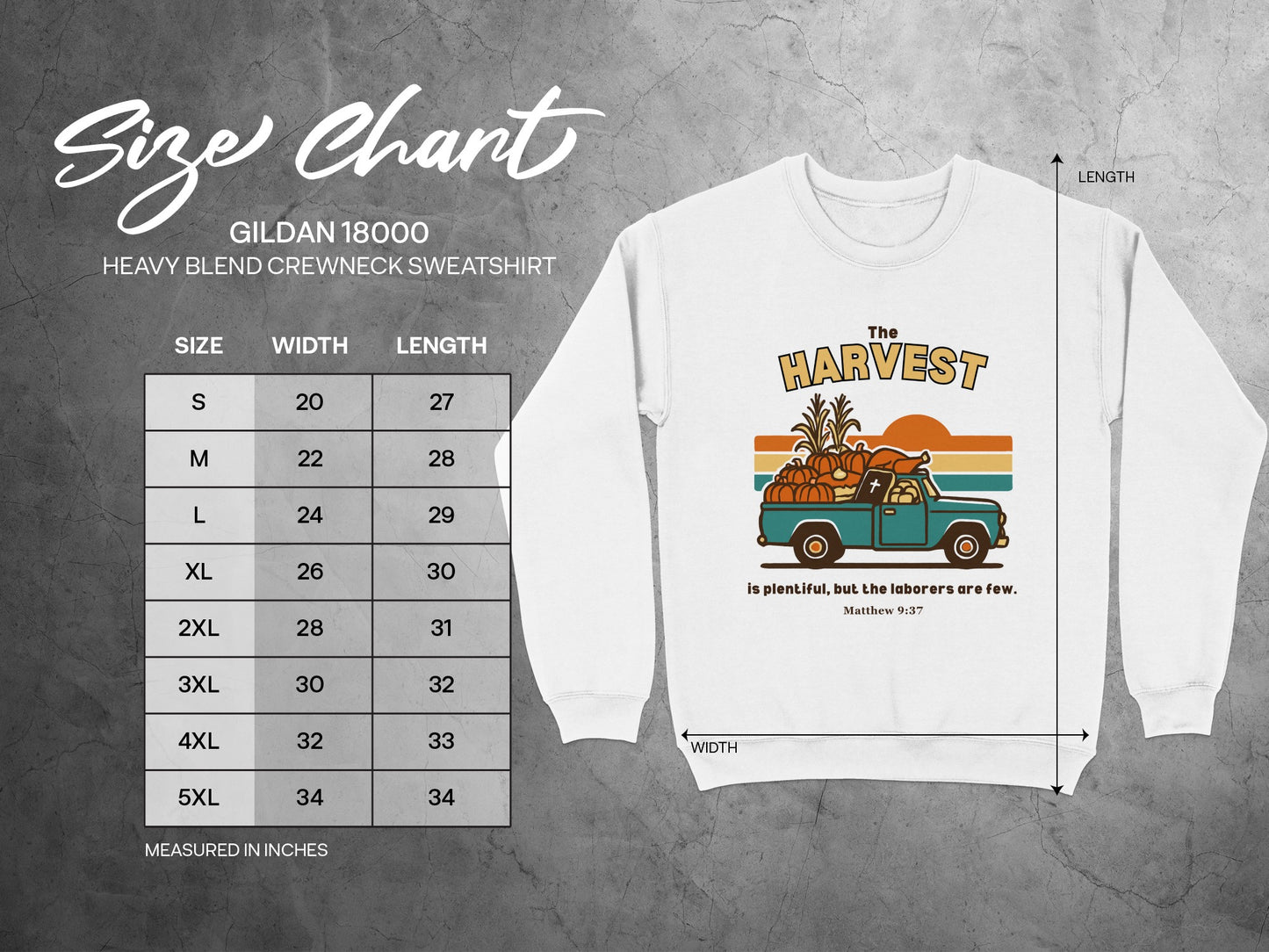 The Harvest Scenic Truck Crewneck Sweatshirt Product