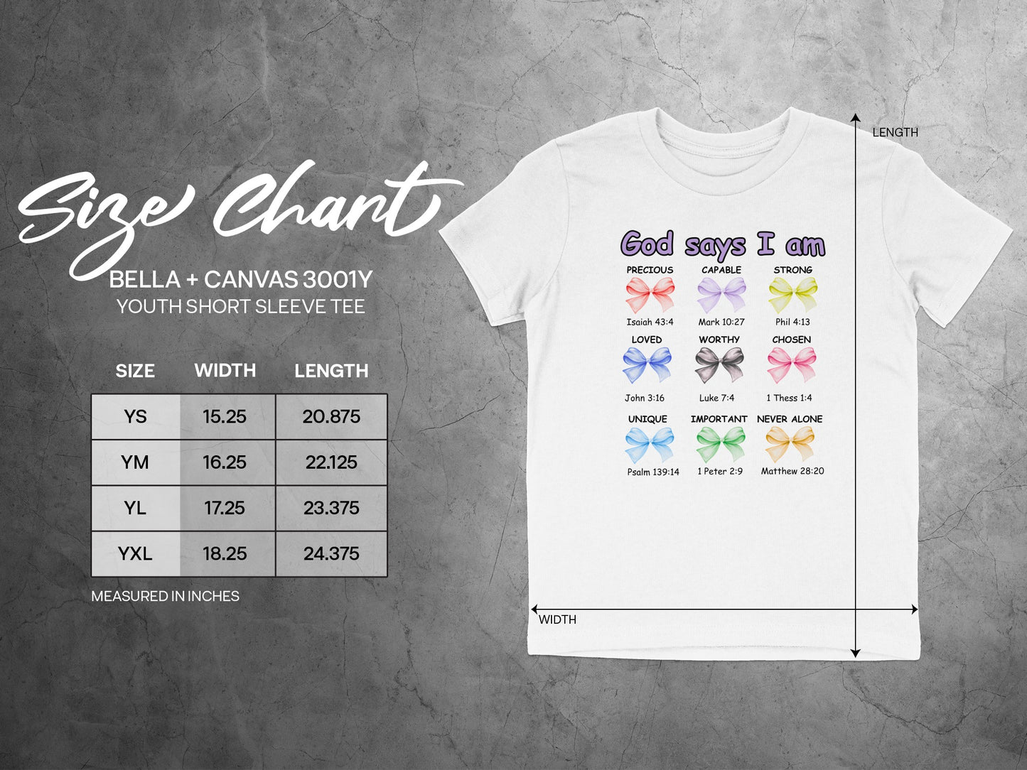 God Says I Am Youth Short Sleeve Tee