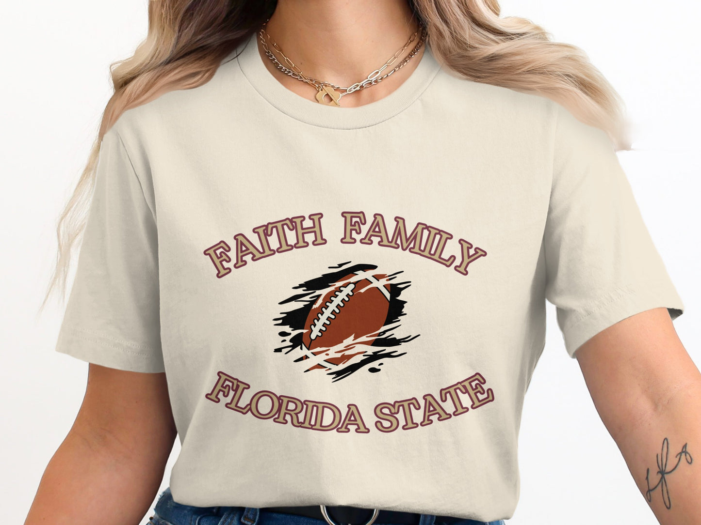 Faith Family Florida State Football Fan Shirt