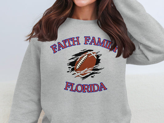 Faith Family Florida Football Sweatshirt product type
