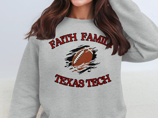 Faith Family Texas Tech Design Long Sleeve product