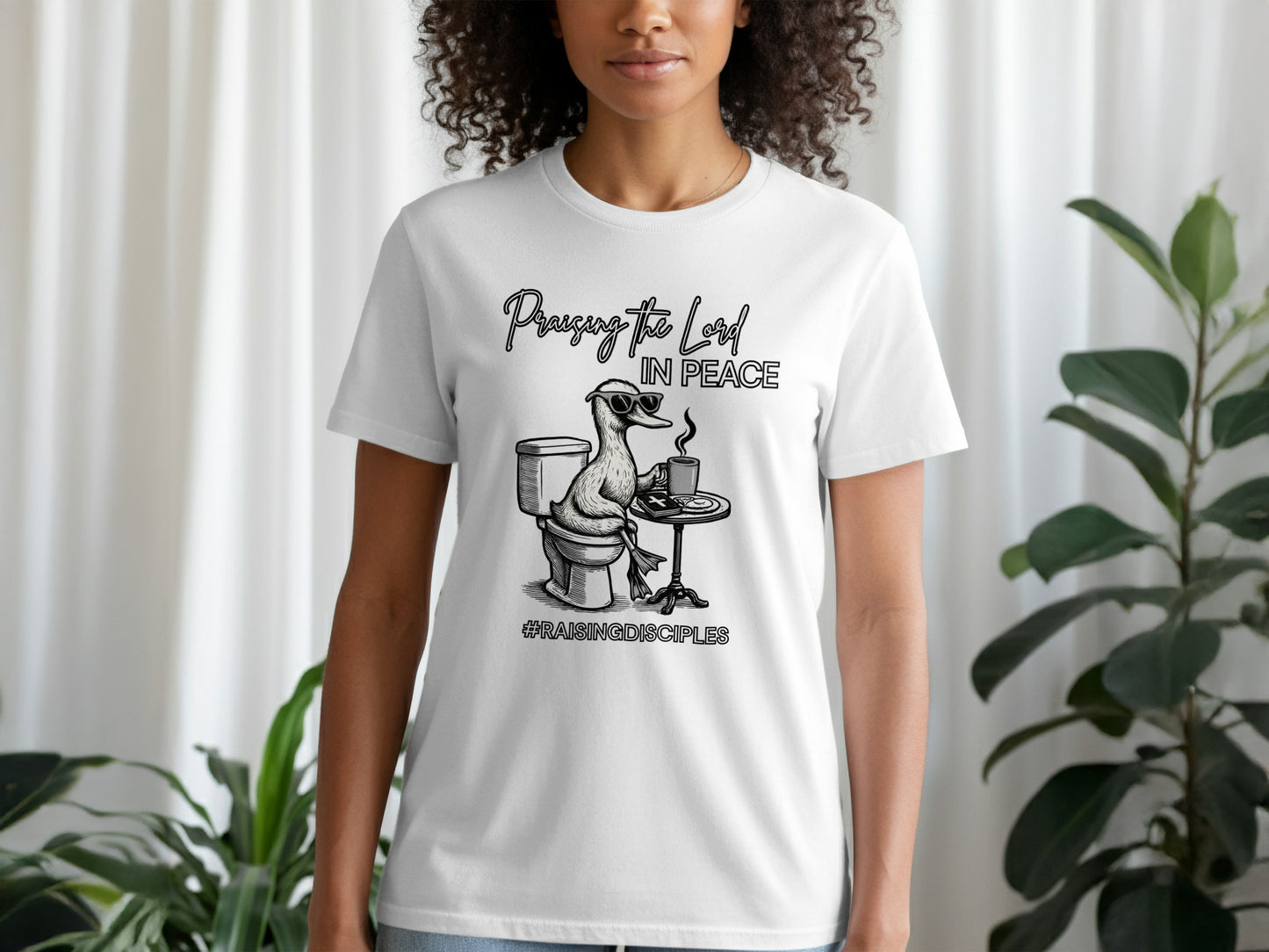 Praying To Loaf In Peace Funny Hashtag Graphic T-Shirt