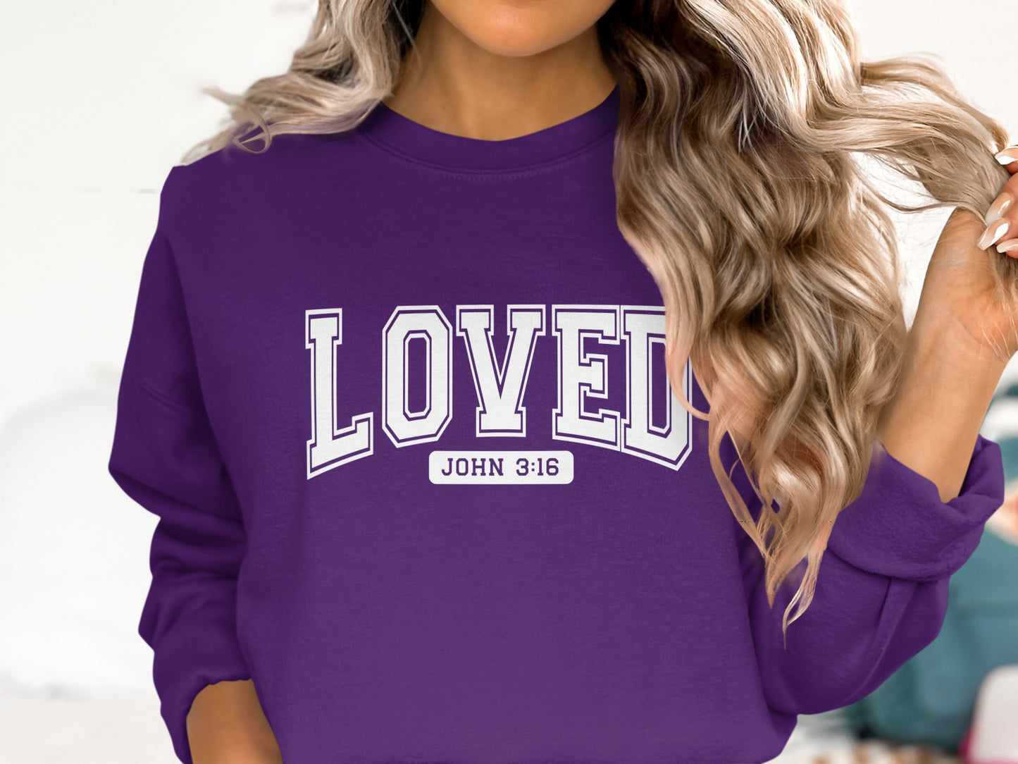 LOVED John 3:16 Sweatshirt