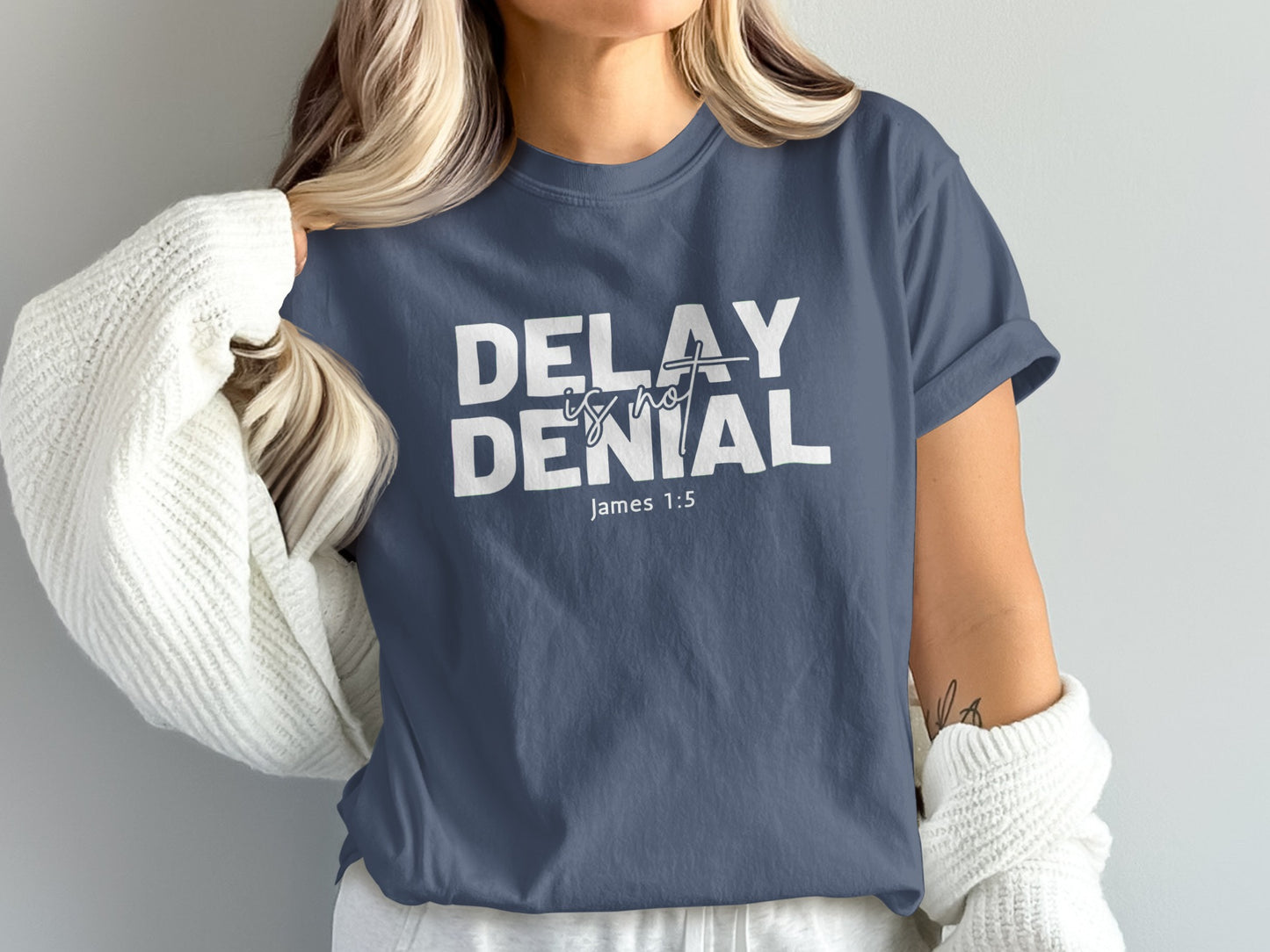 Delay is Not Denial James 1 5 Graphic Shirt product type