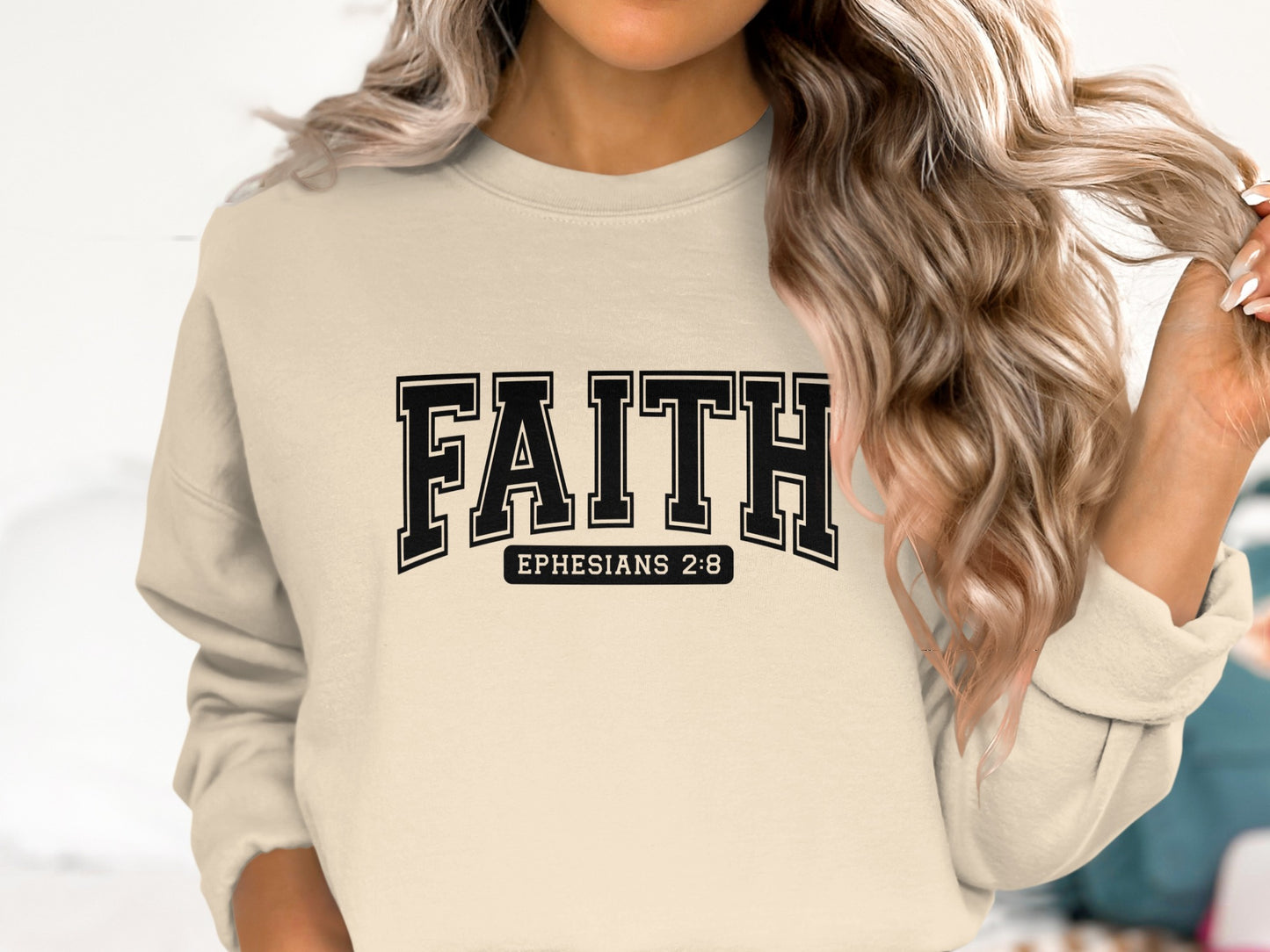 FAITH Ephesians 2 8 statement sweatshirt product