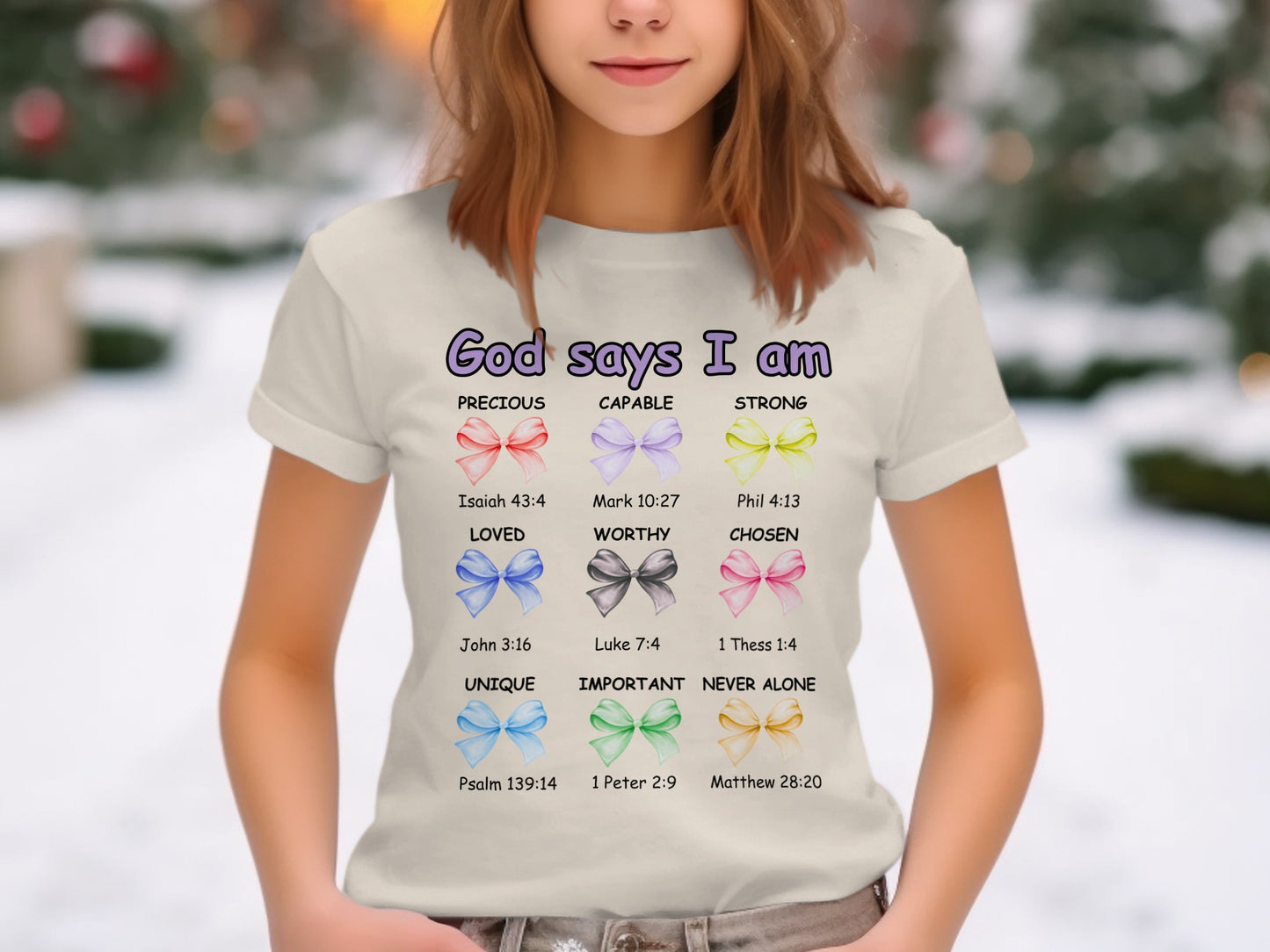 God Says I Am Precious Capable Strong T-shirt