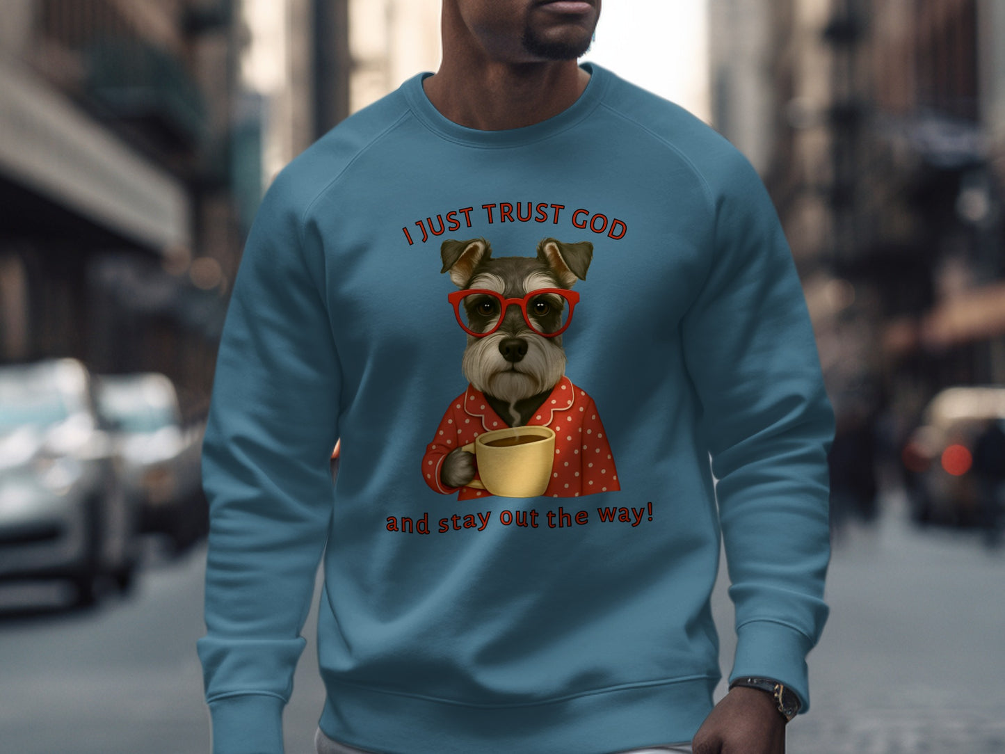 I Just Trust God Red Glasses Stay Out the Way Shirt