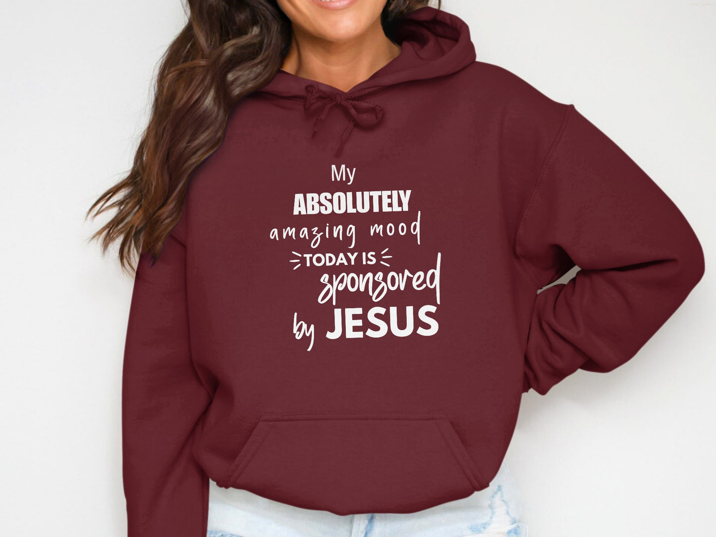My Absolutely Amazing Mood Sponsored by Jesus Hoodie product type
