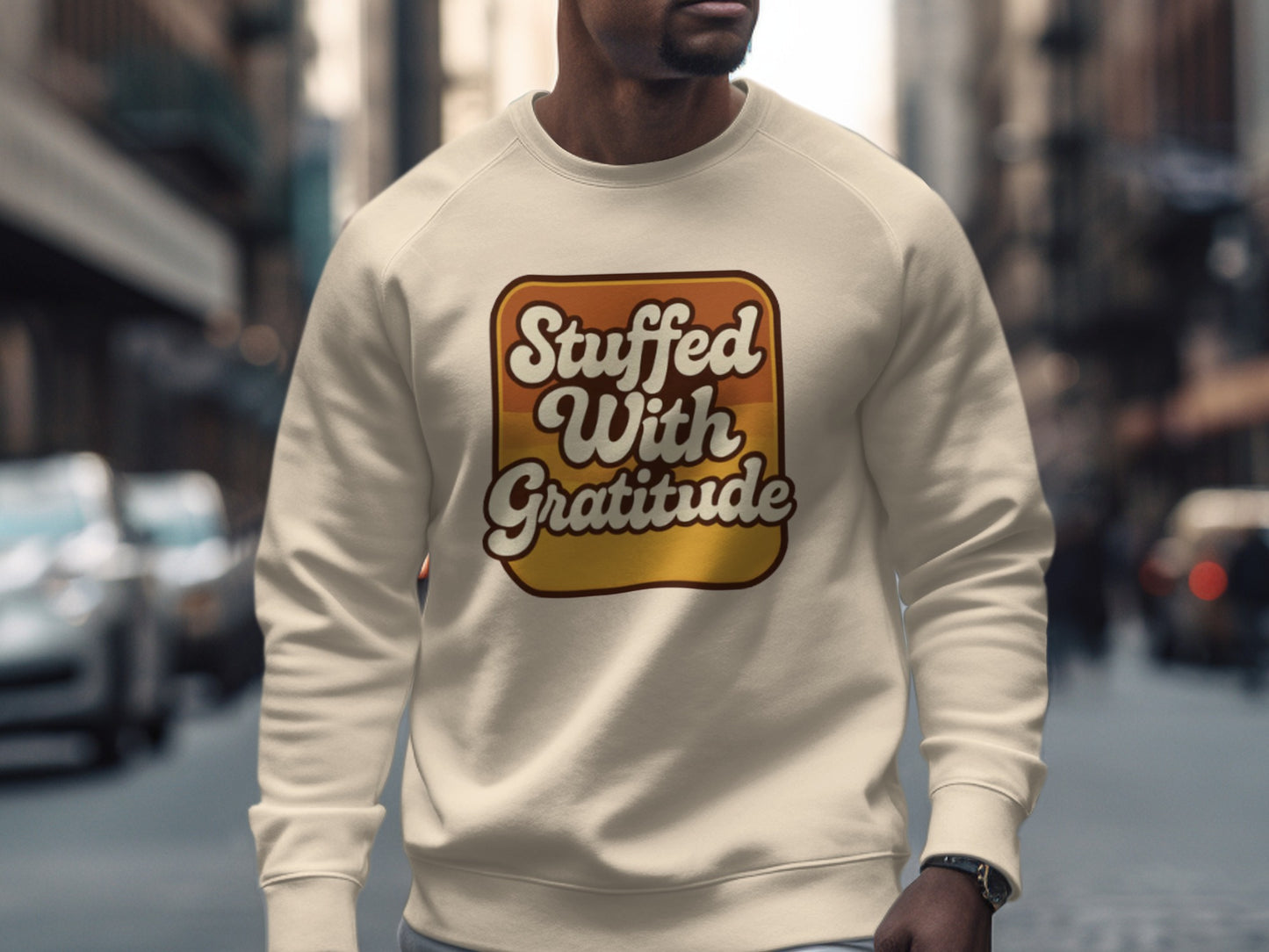 Stuffed With Gratitude Graphic Sweatshirt product