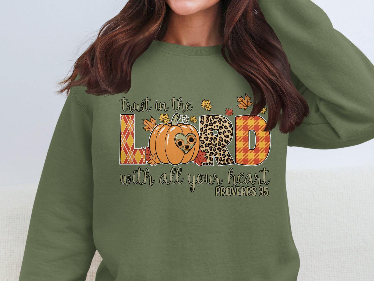 Trust in the Lord Proverbs 3:5 Graphic Sweatshirt