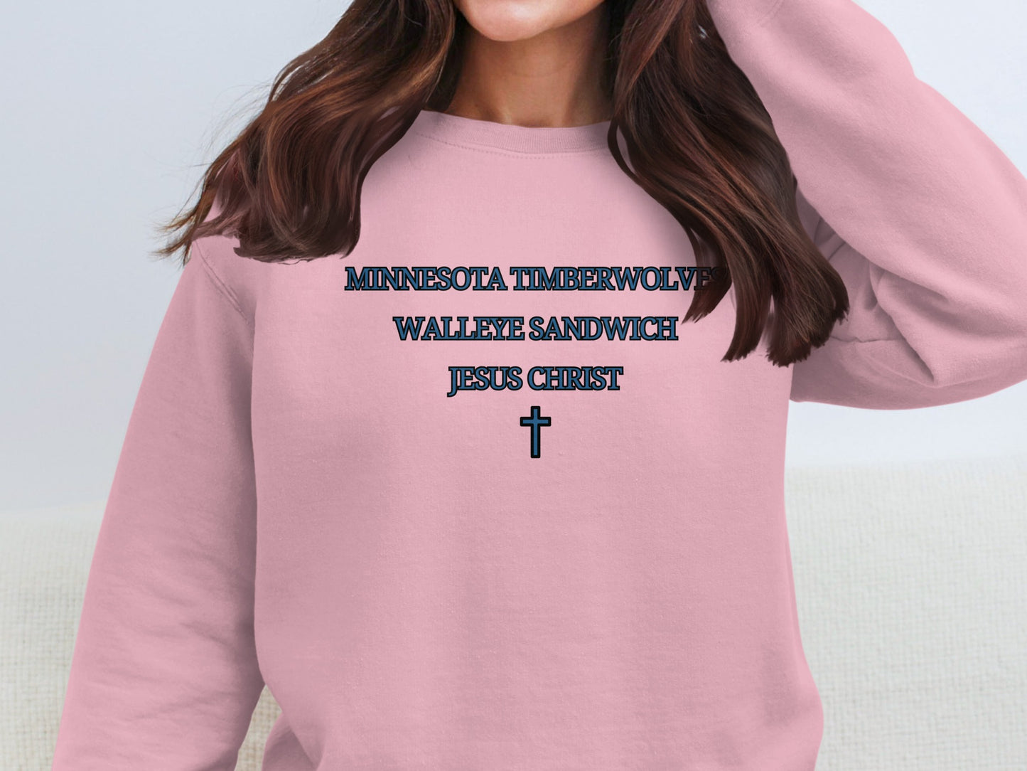 Minnesota Timberwolves Walleye Sandwich Jesus Christ top