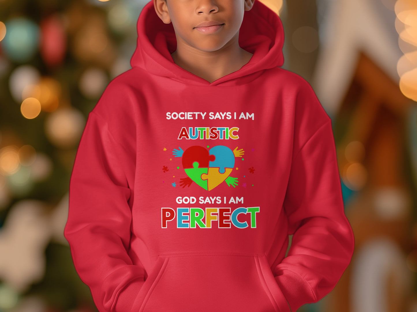 Society Says I Am Autistic God Says I Am Perfect Hoodie