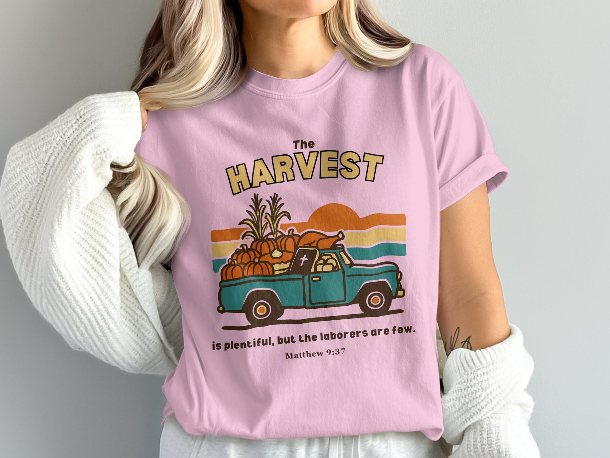 The Harvest Graphic Tee with Vintage Style Design
