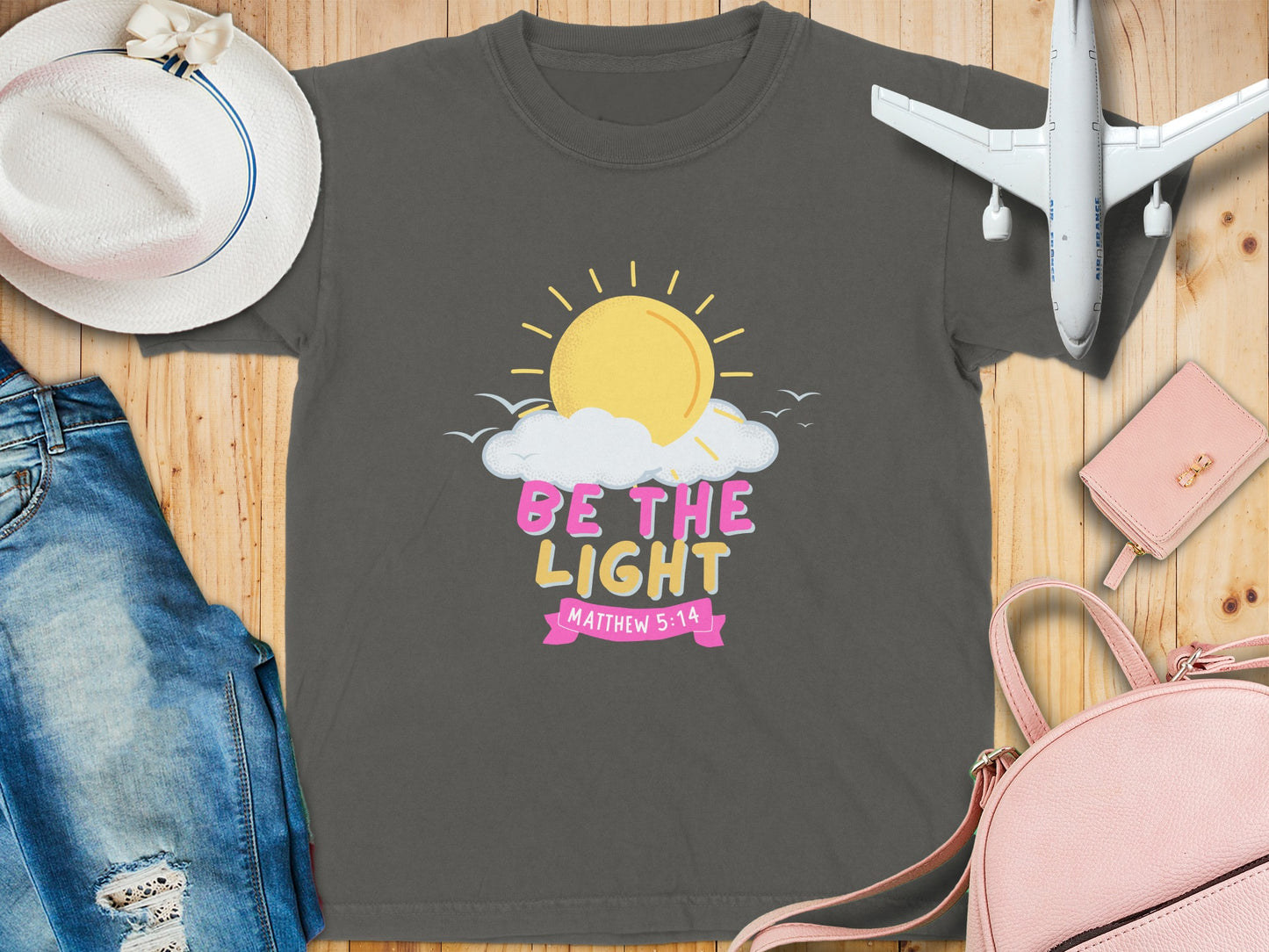 Be the Light Matthew 5:14 Graphic T-Shirt