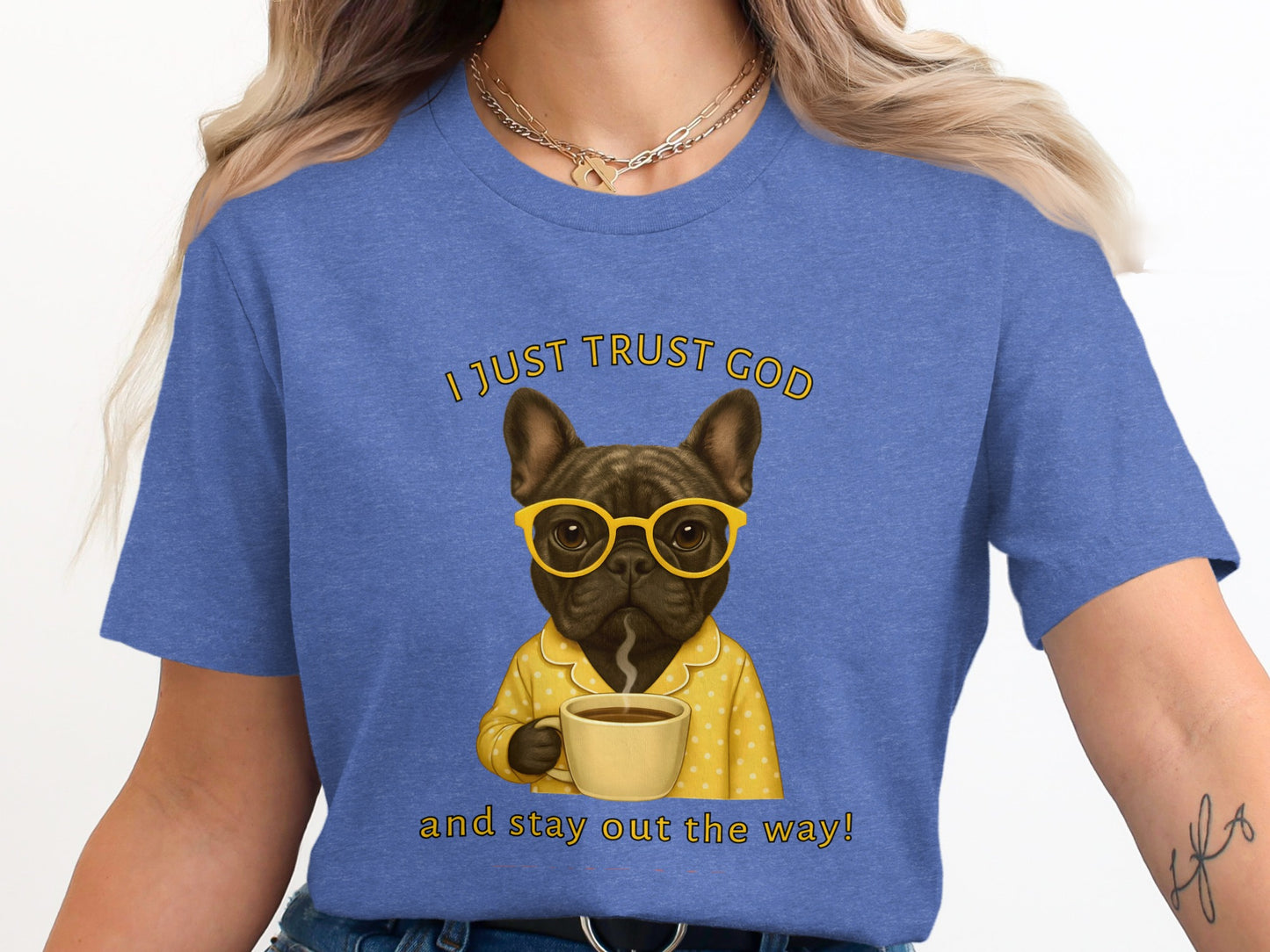 Stylish Graphic Tee with Inspirational Dog Motif
