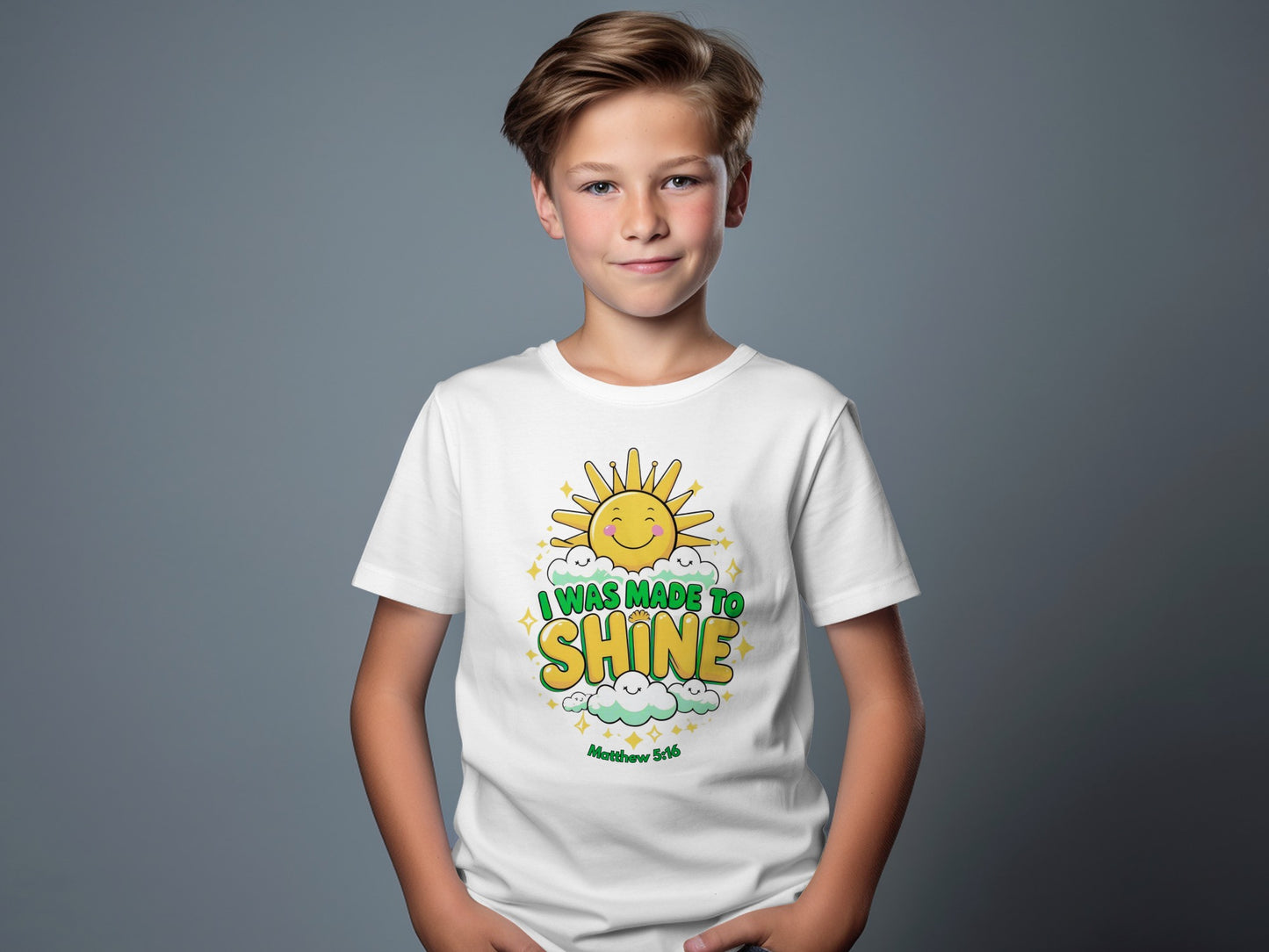I Was Made To Shine Motivational Graphic Tee product