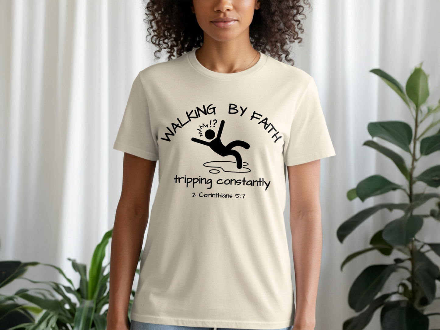 Walking By Faith Tripping Constantly Shirt product type