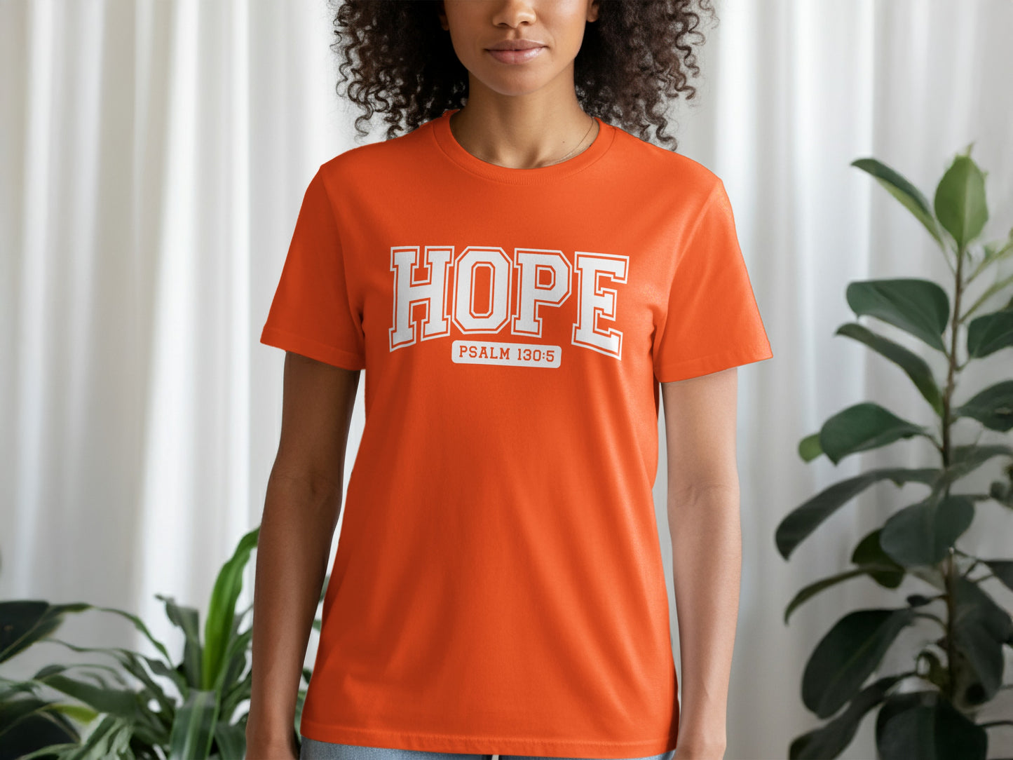 Hope Psalm 130:5 Inspirational Women's T-shirt