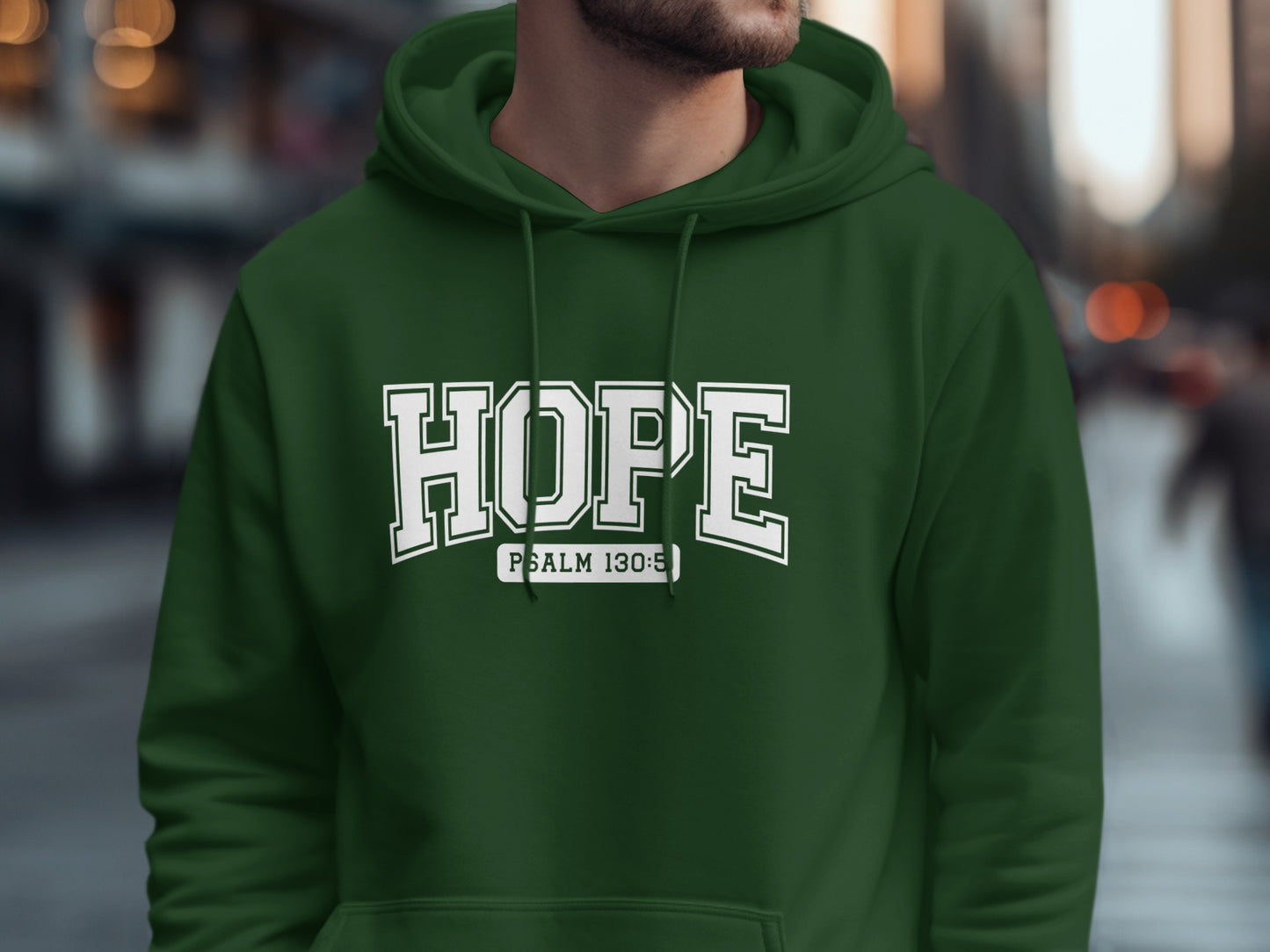 HOPE Psalm 130:5 graphic hoodie product