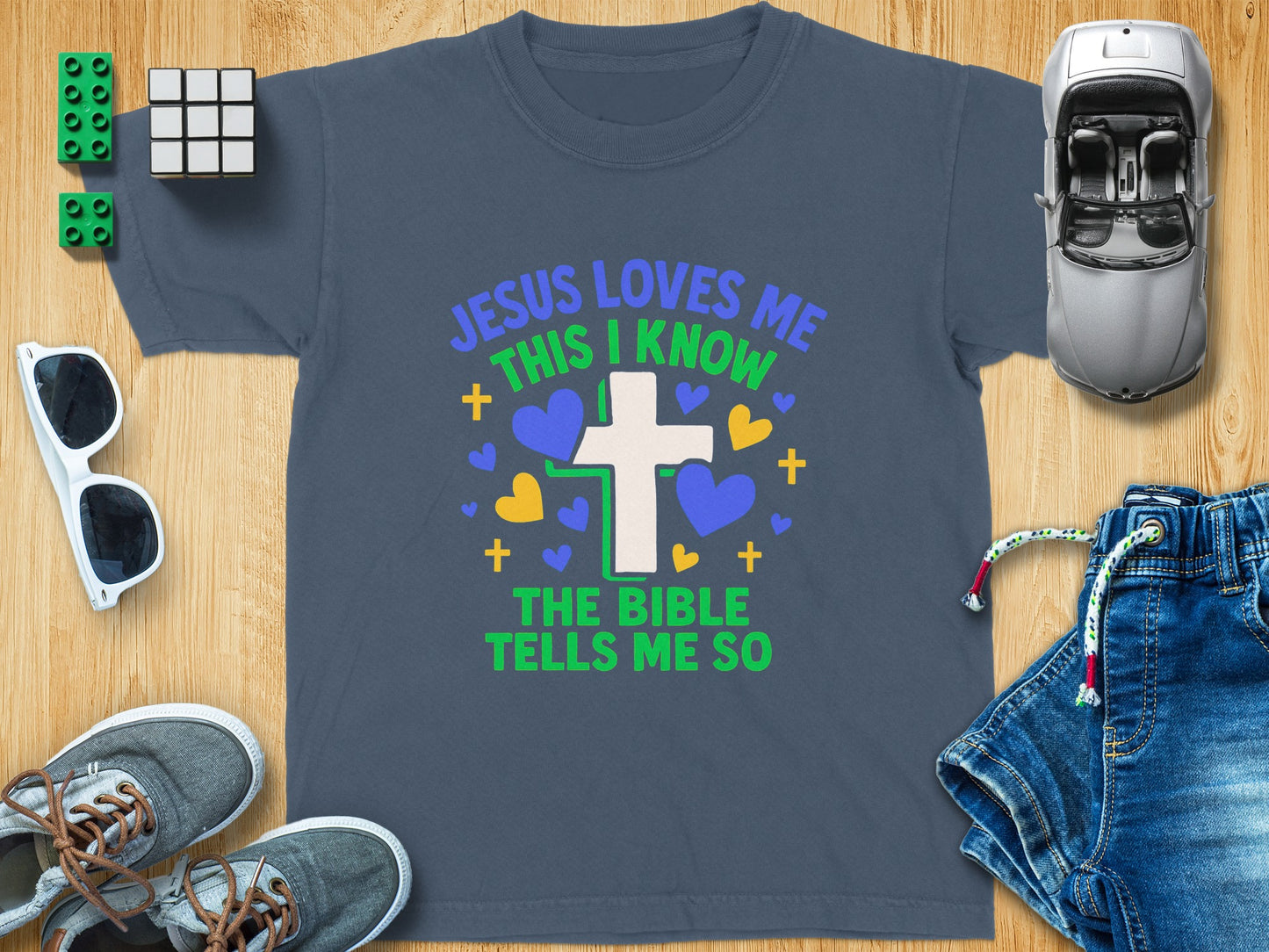 Jesus Loves Me Bible Tells Me So Kids T-Shirt