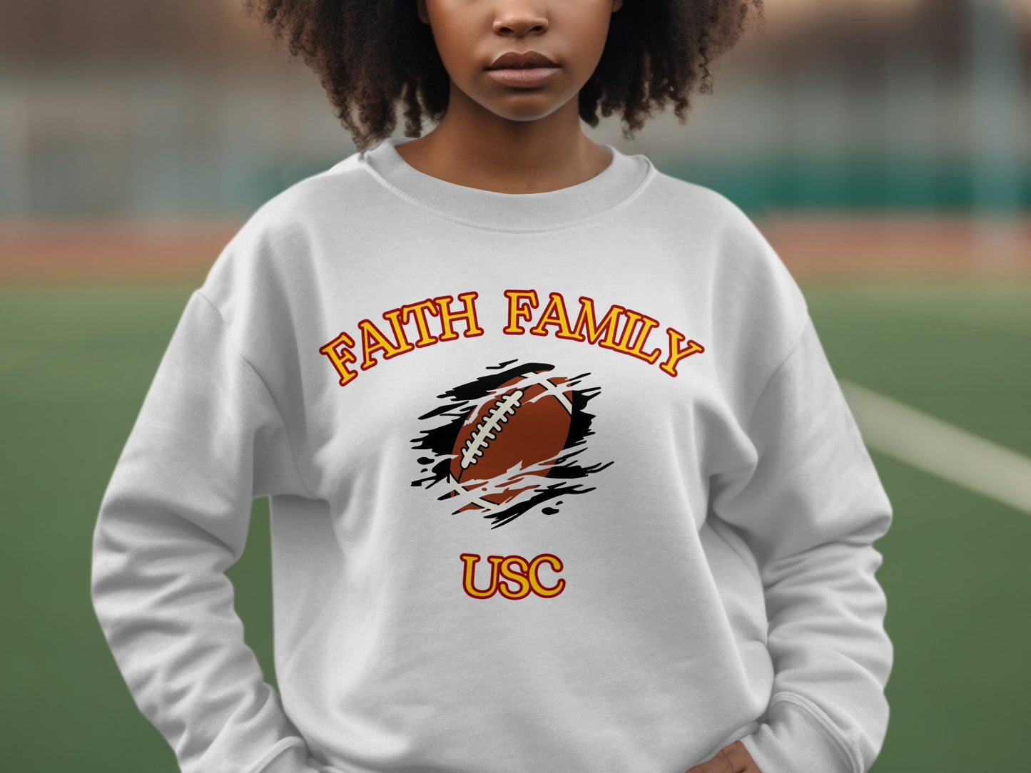 Faith Family USC Graphic Sweatshirt product