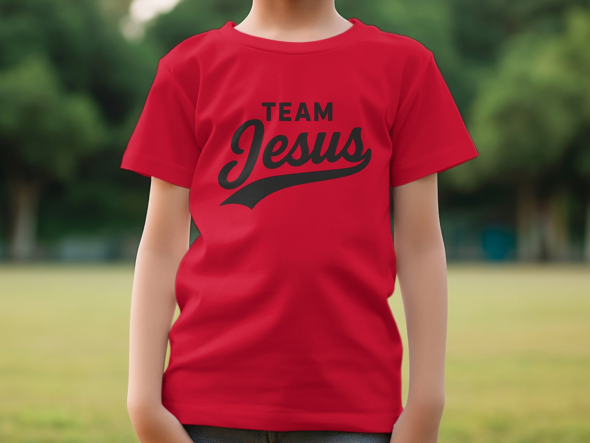 Team Jesus Graphic Tee for Enthusiastic Youth