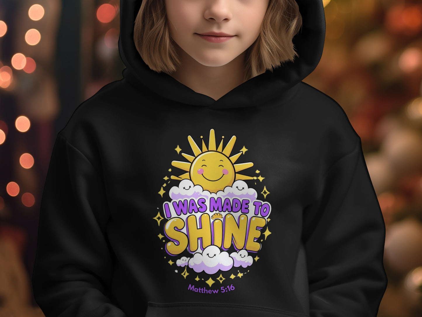 I Was Made to Shine Matthew 5:16 Hoodie