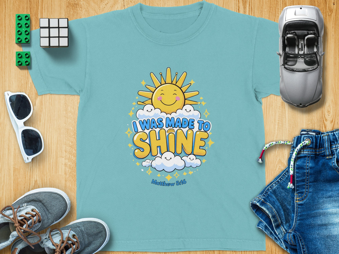 I Was Made To Shine Fun and Playful Kids Tee