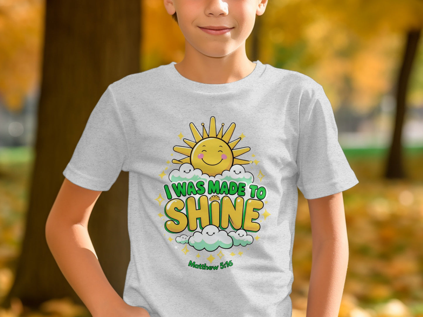 I Was Made To Shine Matthew 5:16 Design Shirt