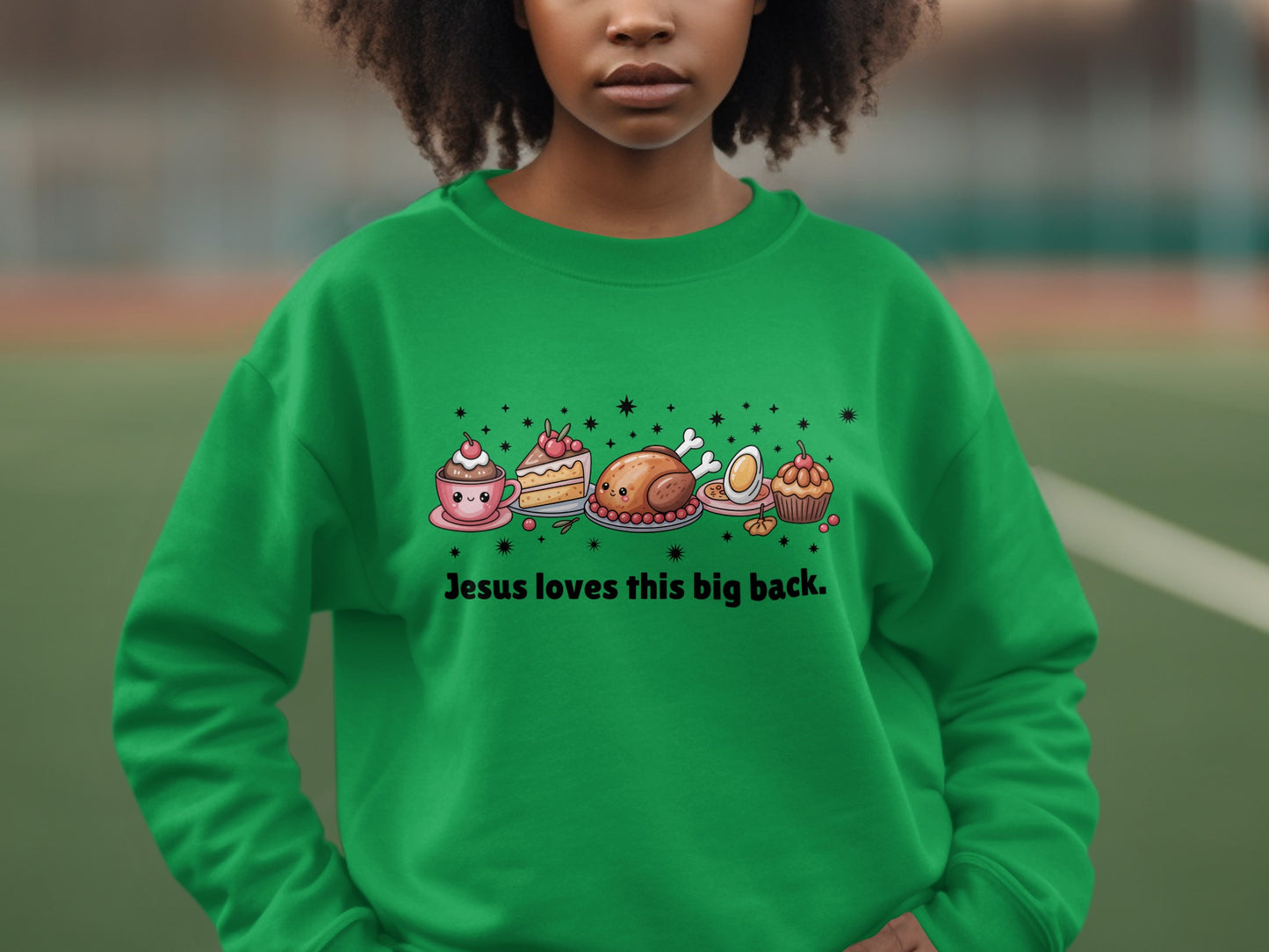 Jesus Loves This Big Back Women's Sweatshirt