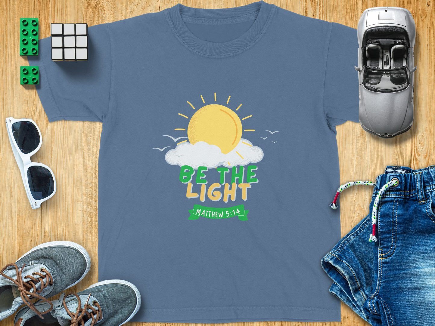 Be The Light Matthew 5-14 Inspirational T-Shirt