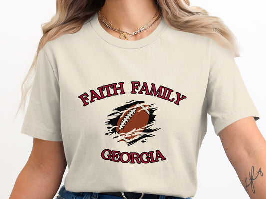 Faith Family Georgia Football Graphic Tee