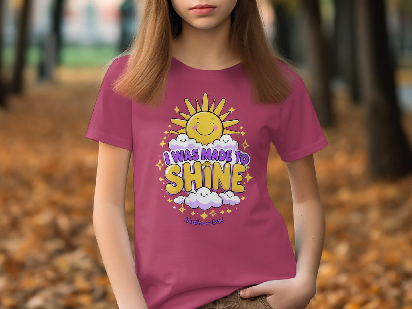 I Was Made To Shine Matthew 5:14 Graphic T-Shirt
